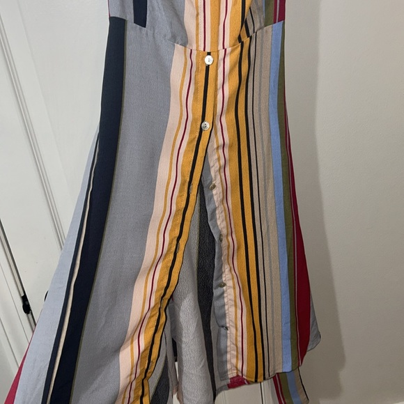 Button up striped Entro dress - Picture 5 of 6